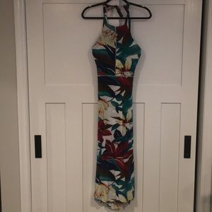 Gorgeous beachy wrap around backless maxi dress